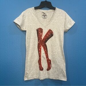 Kinky Boots Broadway Merch Red Heels Fitted Shirt Women Size Large